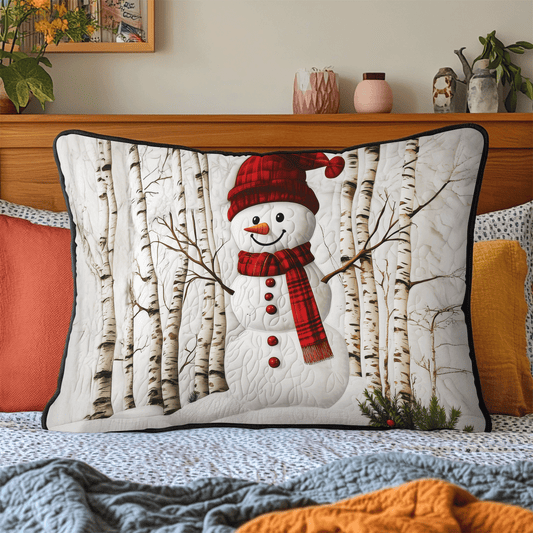 Frosty Fir Quilted Bedding Pillow Case NCU0DV1858