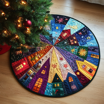 Frosty Fun Quilted Round Mat NCU0PD837