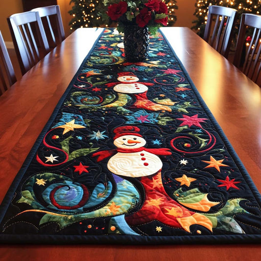 Frosty Glow Quilted Table Runner NCU0NT1488