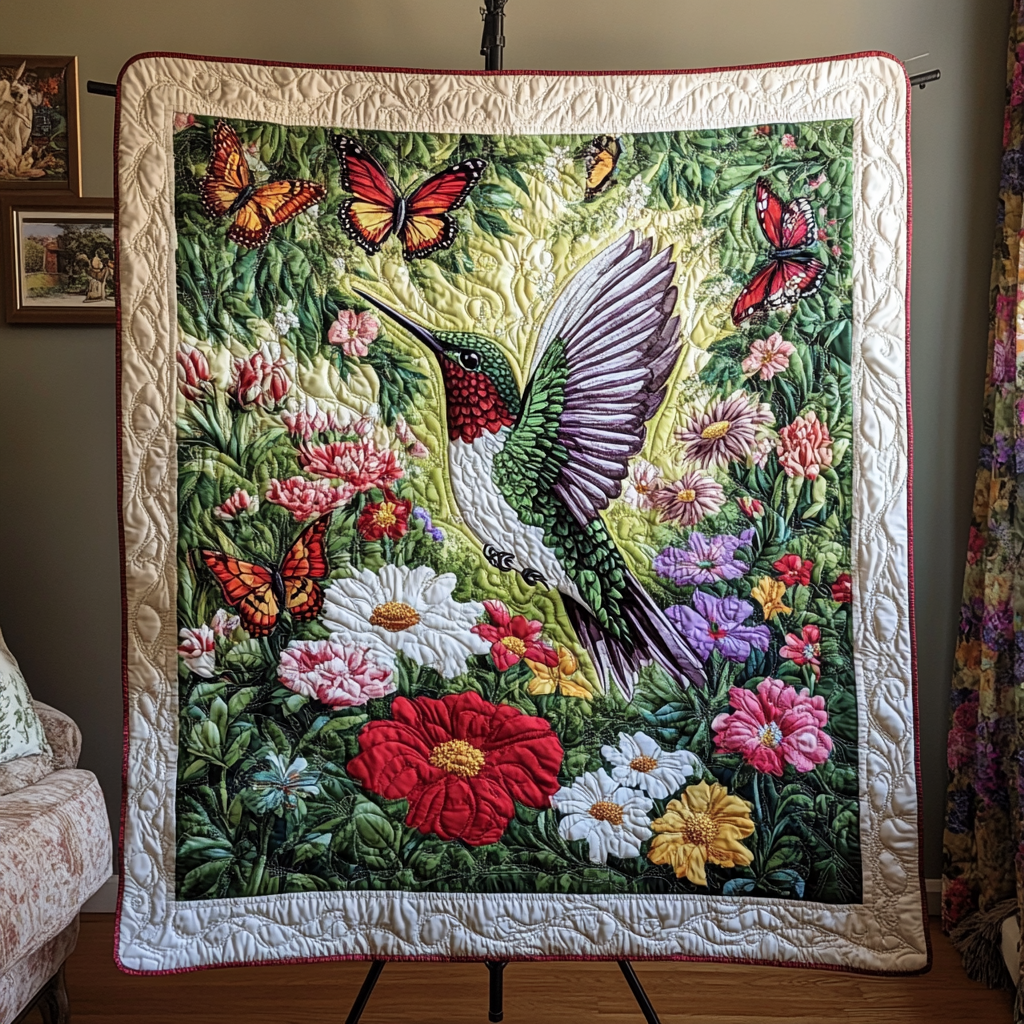 Garden Flurry Quilted Blanket NCU0VH227