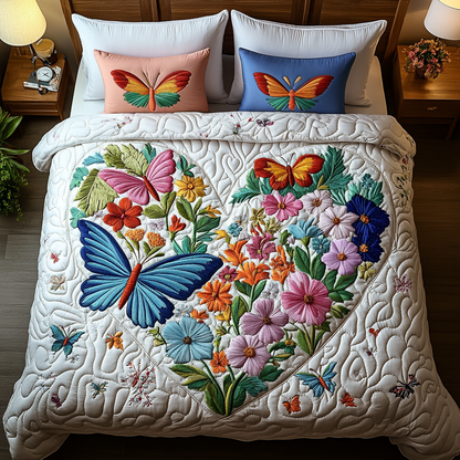 Garden Harmony 3-Piece Quilted Bedding Set NCU0DK3157