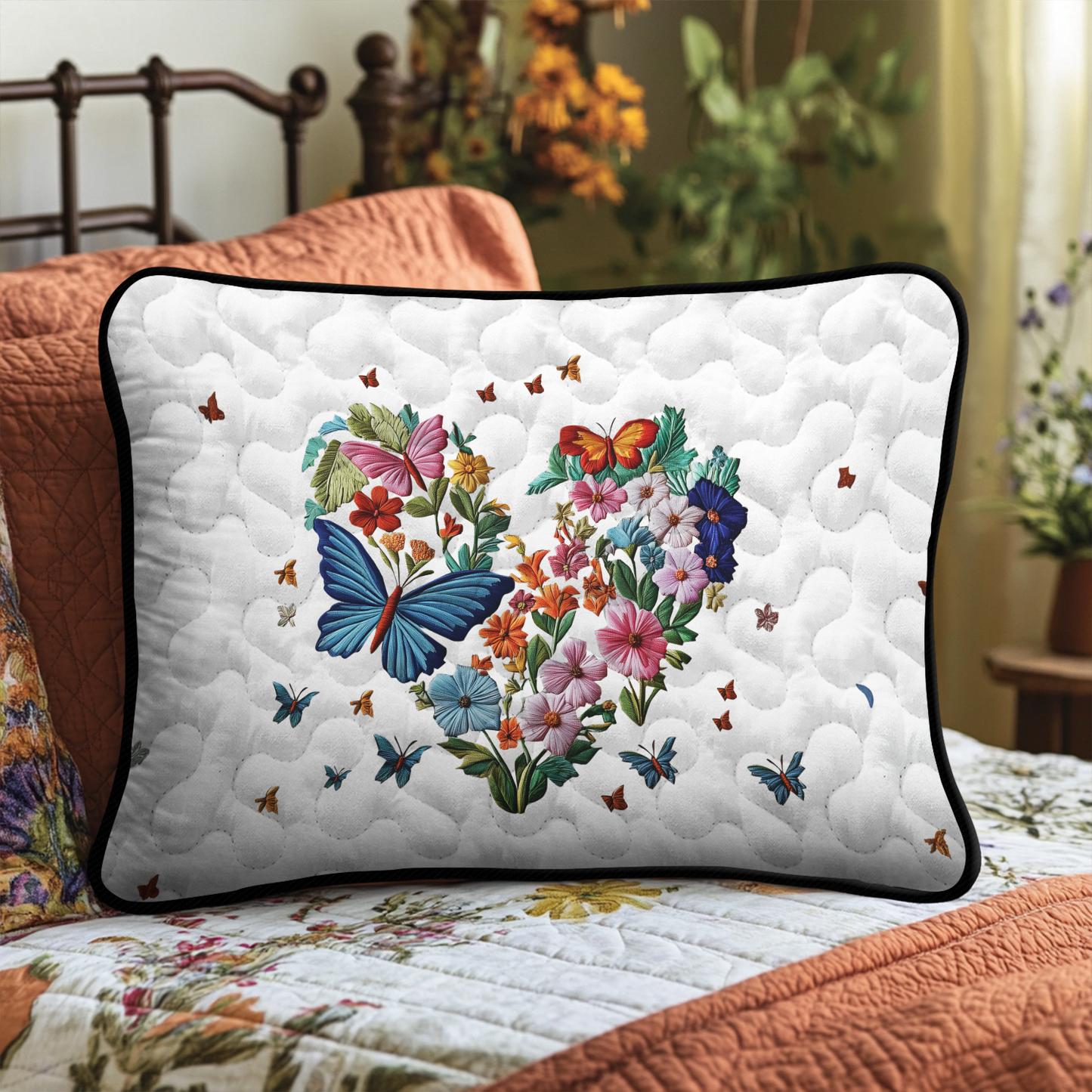 Garden Harmony Quilted Bedding Pillow Case NCU0DK3528