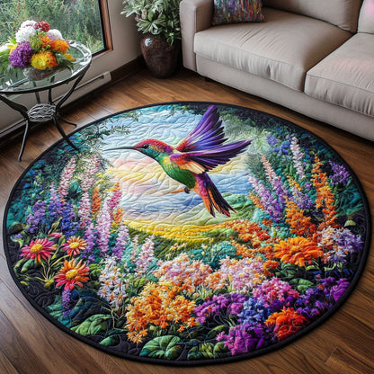 Garden Whispers Quilted Round Mat NCU0PT1193