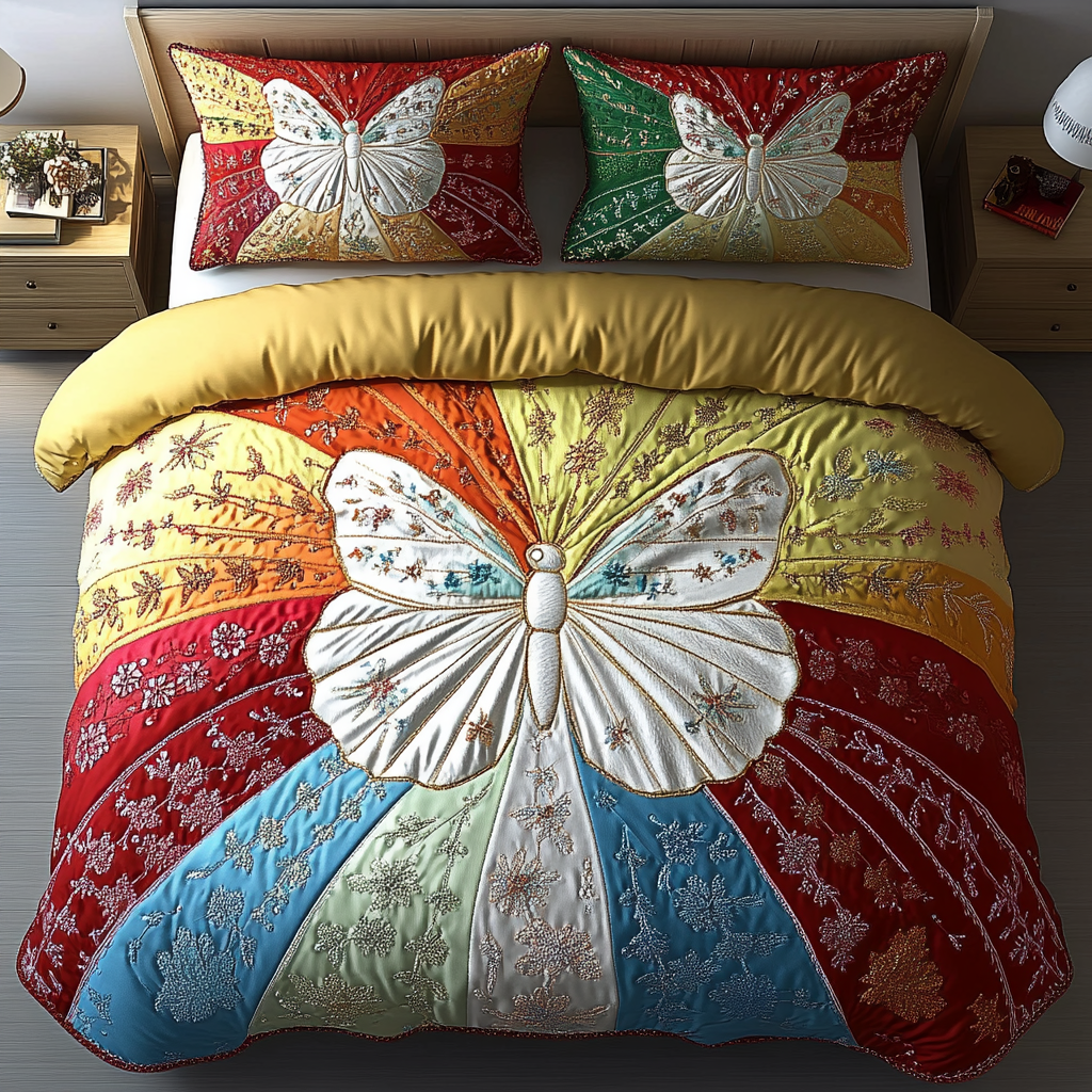 Juego de cama acolchado de 3 piezas Garden Wings NCU0DK3625