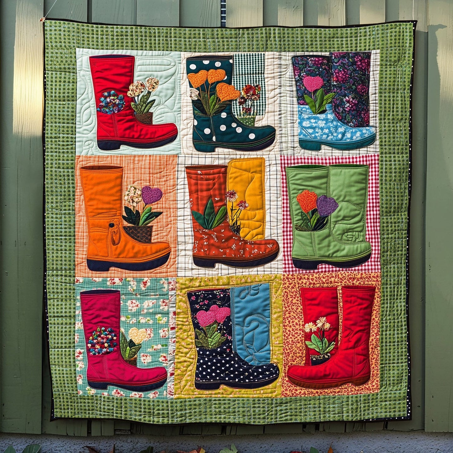 Gardening Steps Quilted Blanket NCU0TH1443