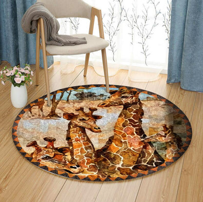 Gariffe DP280821RR Round Area Rug