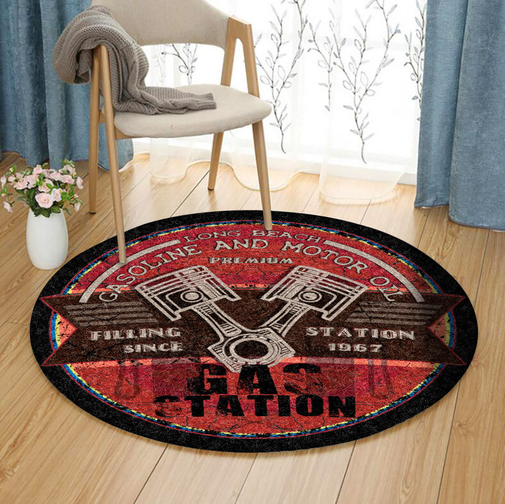 Gasoline HT300805TM Round Area Rug