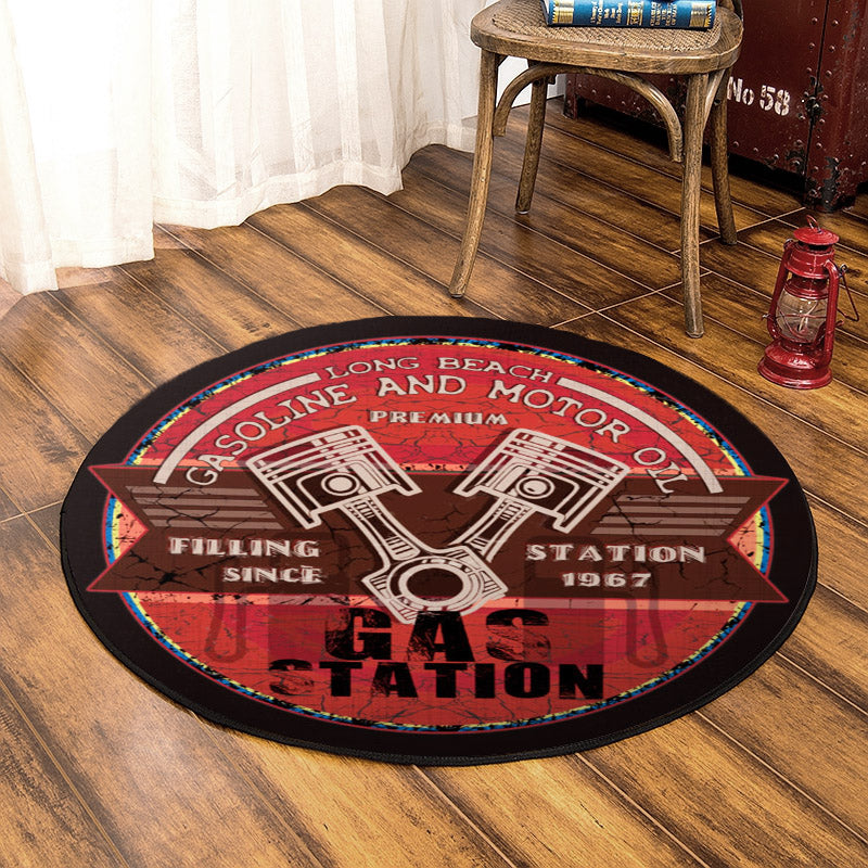 Gasoline HT300805TM Round Area Rug