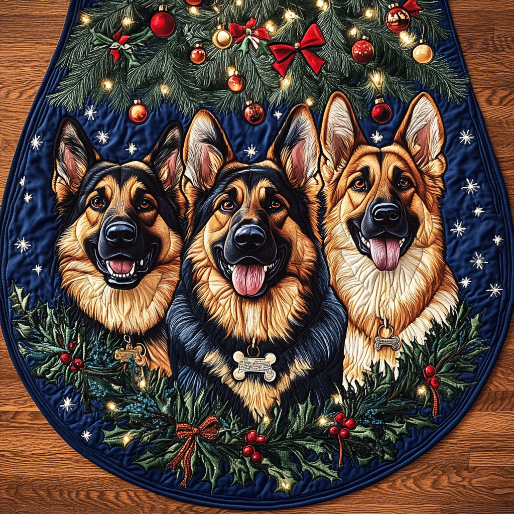 German Shepherd TAI041124628 Quilted Table Runner