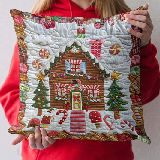 Gingerbread Delight Quilted Pillow Case NCU0NT858