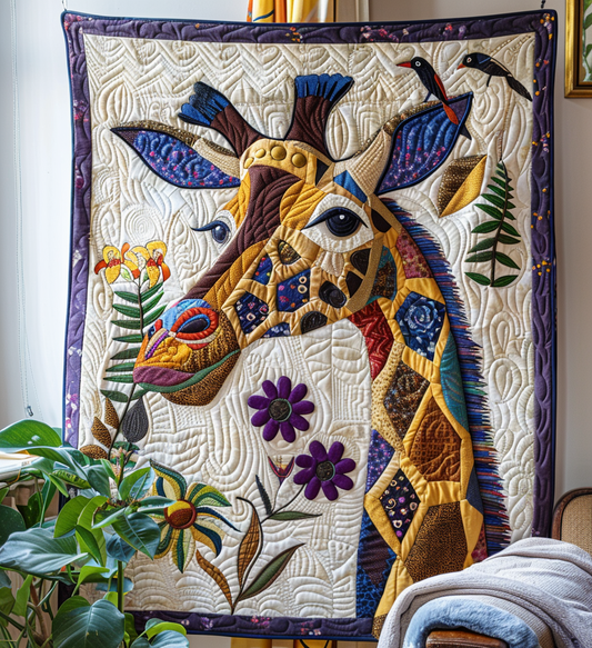 Giraffe Journey Quilted Blanket NCU0PT080