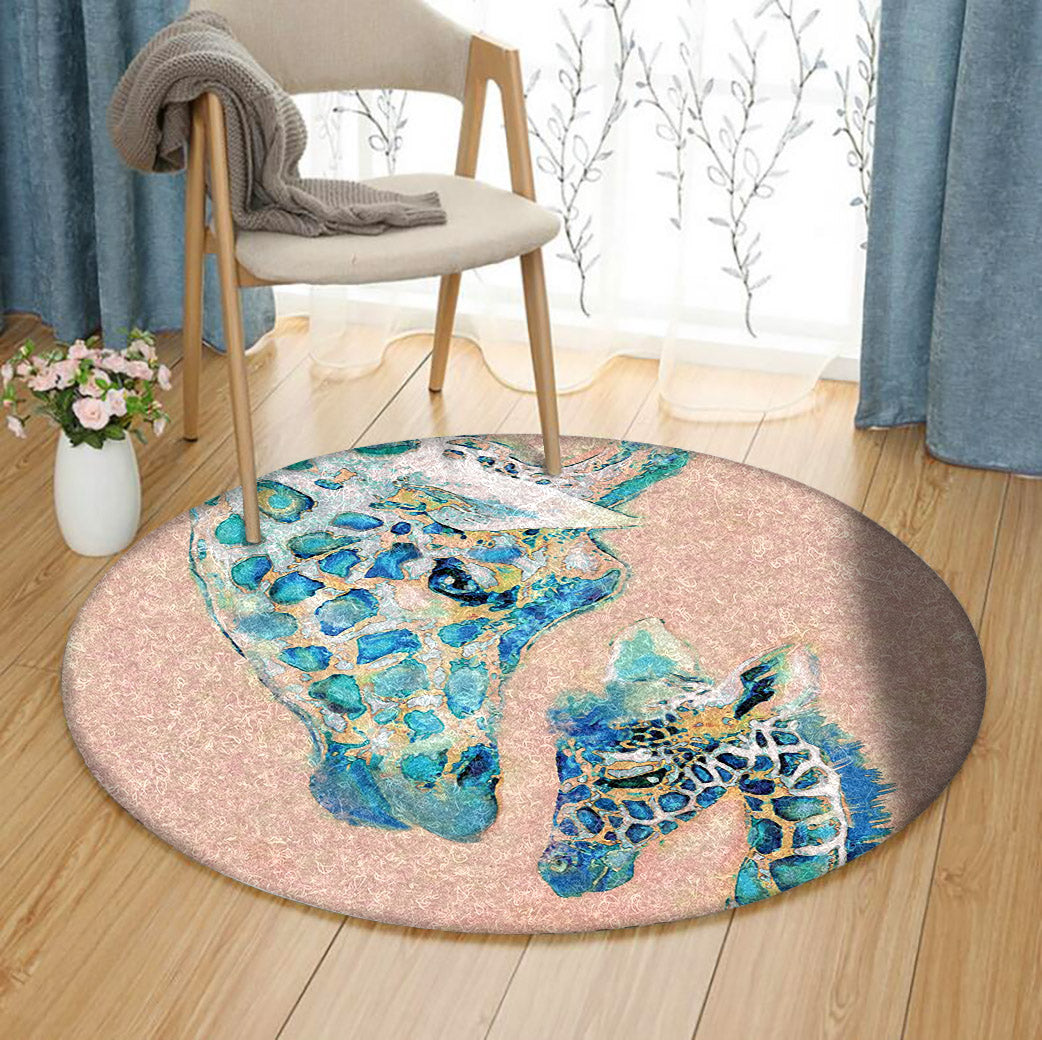 Giraffe NN210926TM Round Area Rug