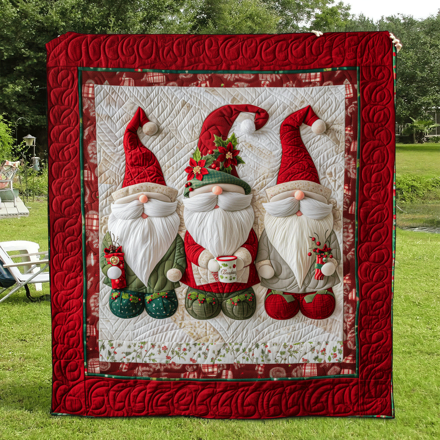 Gnome Home Quilted Blanket NCU0TH1032