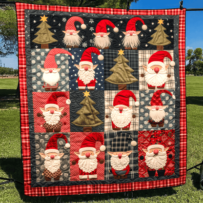 Gnome Adventure Quilted Blanket NCU0TH1029