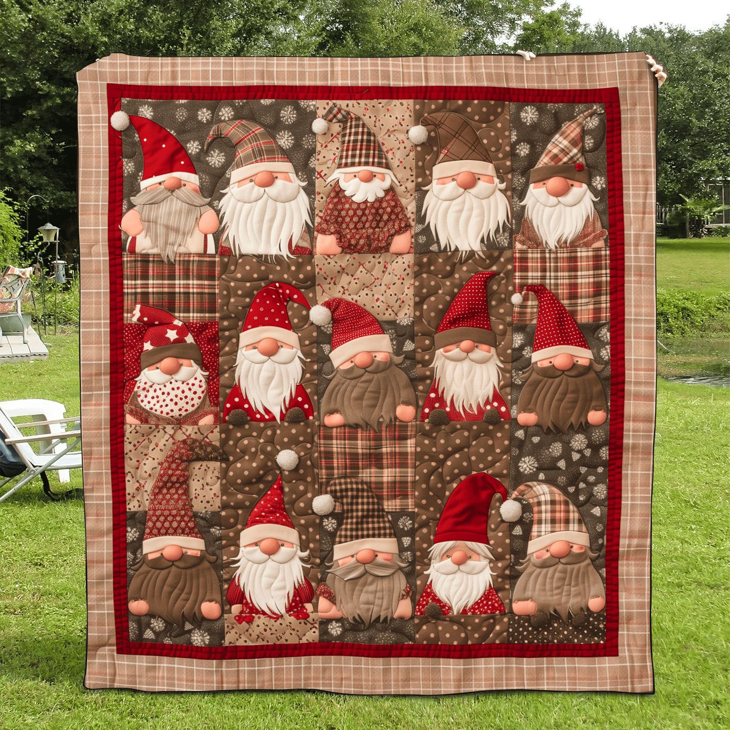 Gnome Cottage Quilted Blanket NCU0TH1030