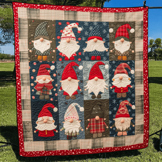 Gnome Family Quilted Blanket NCU0TH1031