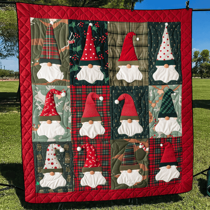 Gnome Party Quilted Blanket NCU0TH1036