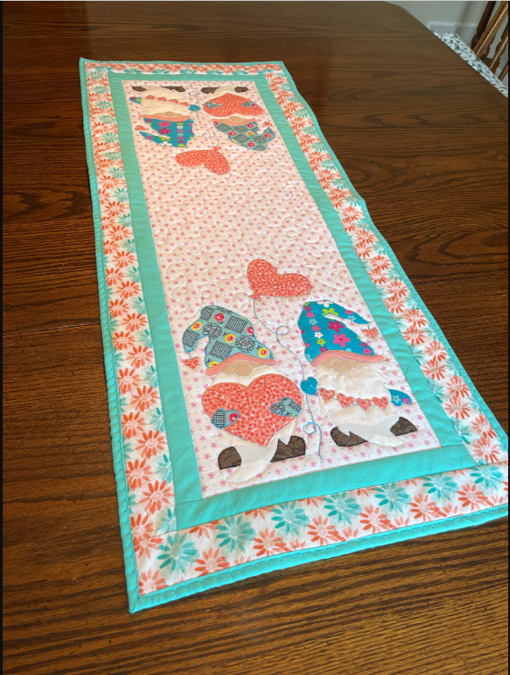 Gnome CLA240424004 Quilted Table Runner