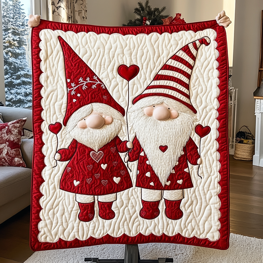 Gnome Bliss Quilted Blanket NCU0VH1354