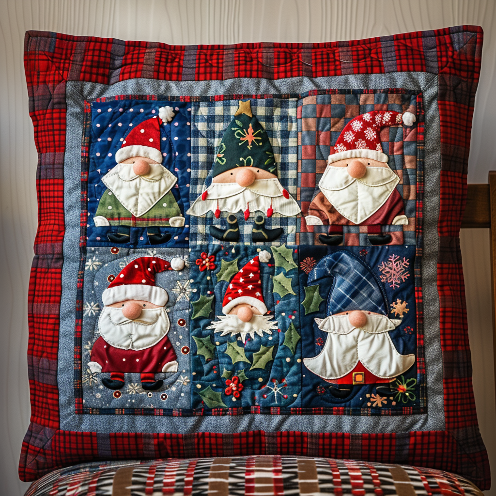 Gnome Cheer Quilted Pillow Case NCU0TL620