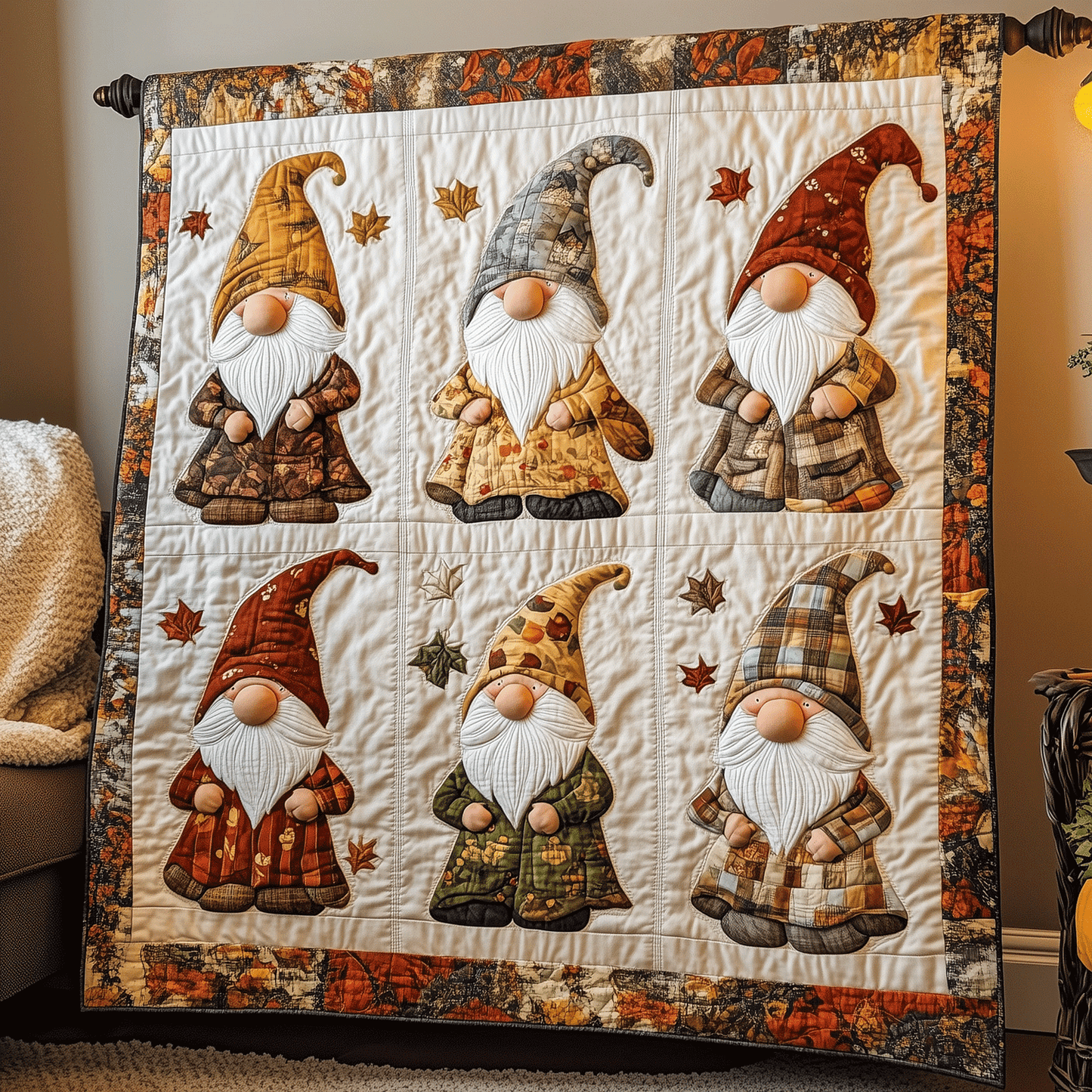 Gnome Grove Quilted Blanket NCU0TH1870