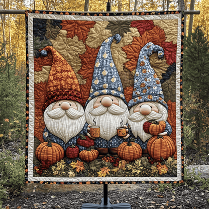 Gnome Harvest Quilted Blanket NCU0TH1820