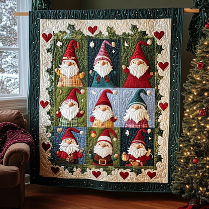 Gnome Wonderland Quilted Blanket NCU0VH258