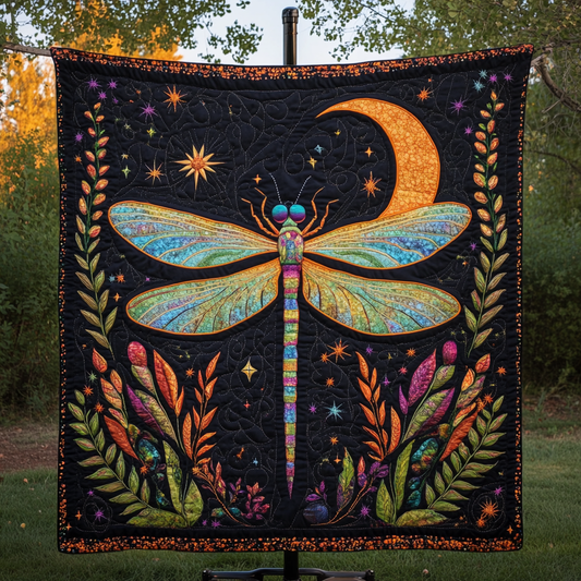 Golden Dragonfly Quilted Blanket NCU0DK3568