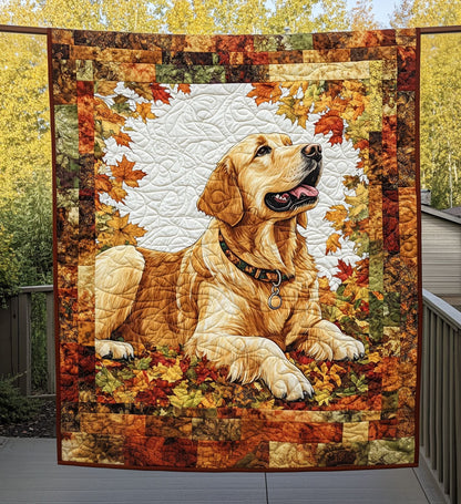 Golden Snuggles Quilted Blanket NCU0PT491