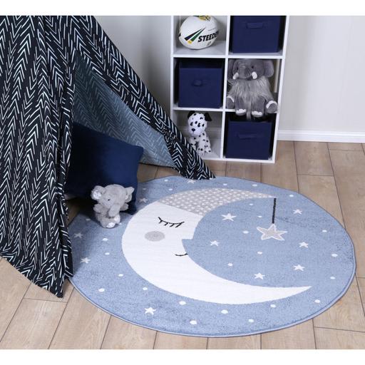 Goodnight Moon CLT0910074G Round Area Rug