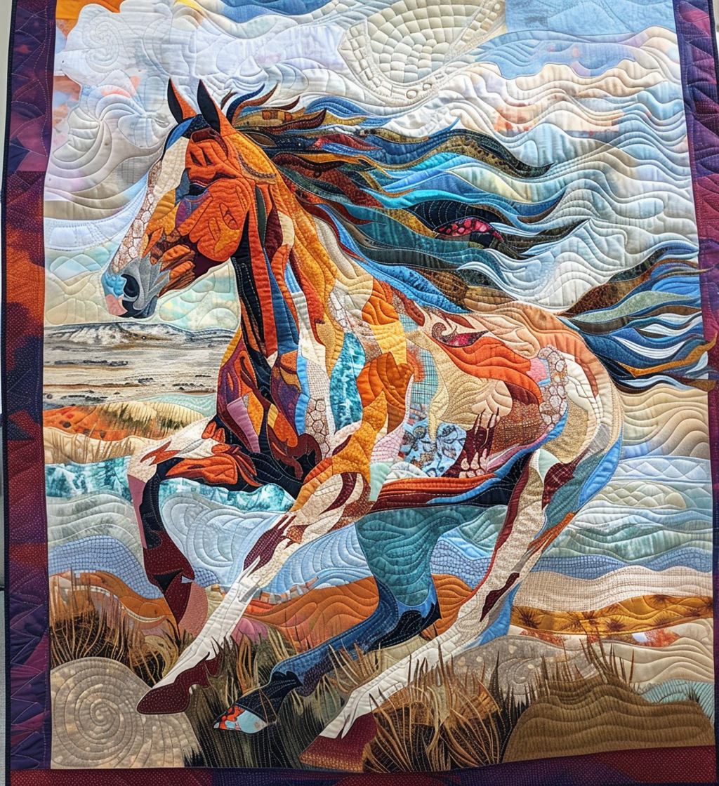 Graceful Rider Quilted Blanket NCU0DV1652