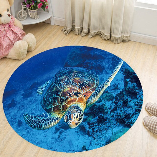 Green Sea Turtle CLP0711175MT Round Area Rug