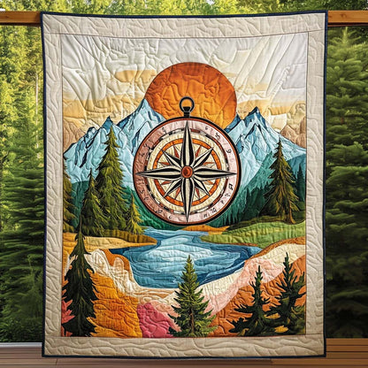 Guiding Compass Quilted Blanket NCU0NT1168