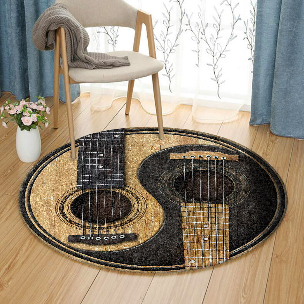 Guitar BL090834 Round Area Rug