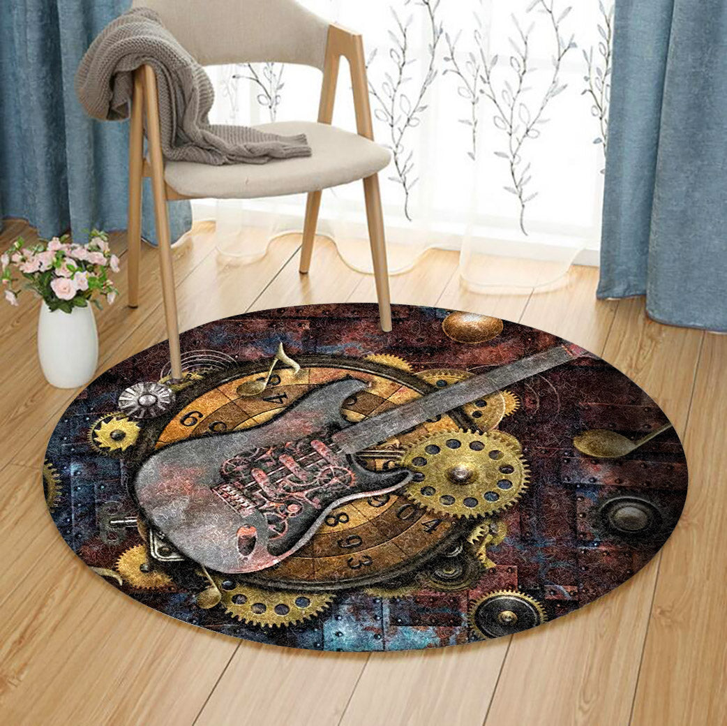 Guitar CG2210095TM Round Area Rug