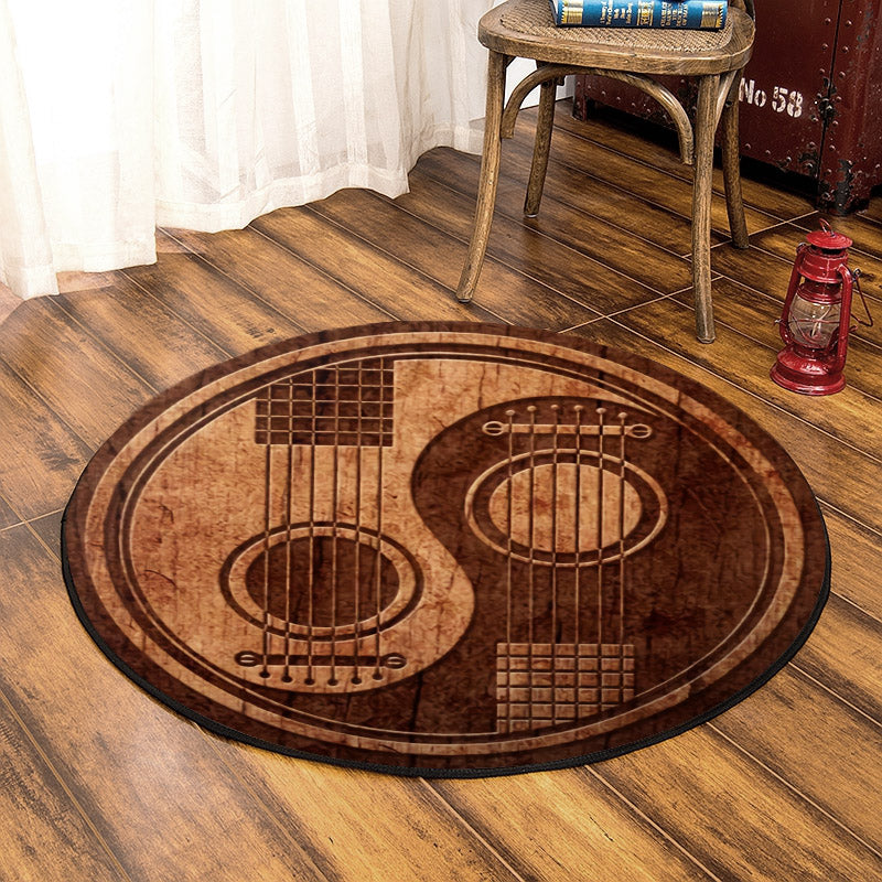 Guitar DD0509050RR Round Area Rug