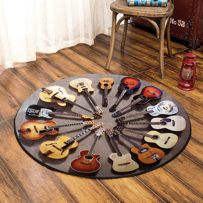 Guitar HM0110046TM Round Area Rug