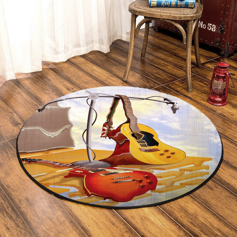 Guitar HM0110049TM Round Area Rug