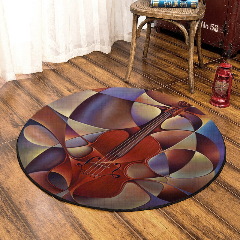 Guitar HM090835 Round Area Rug