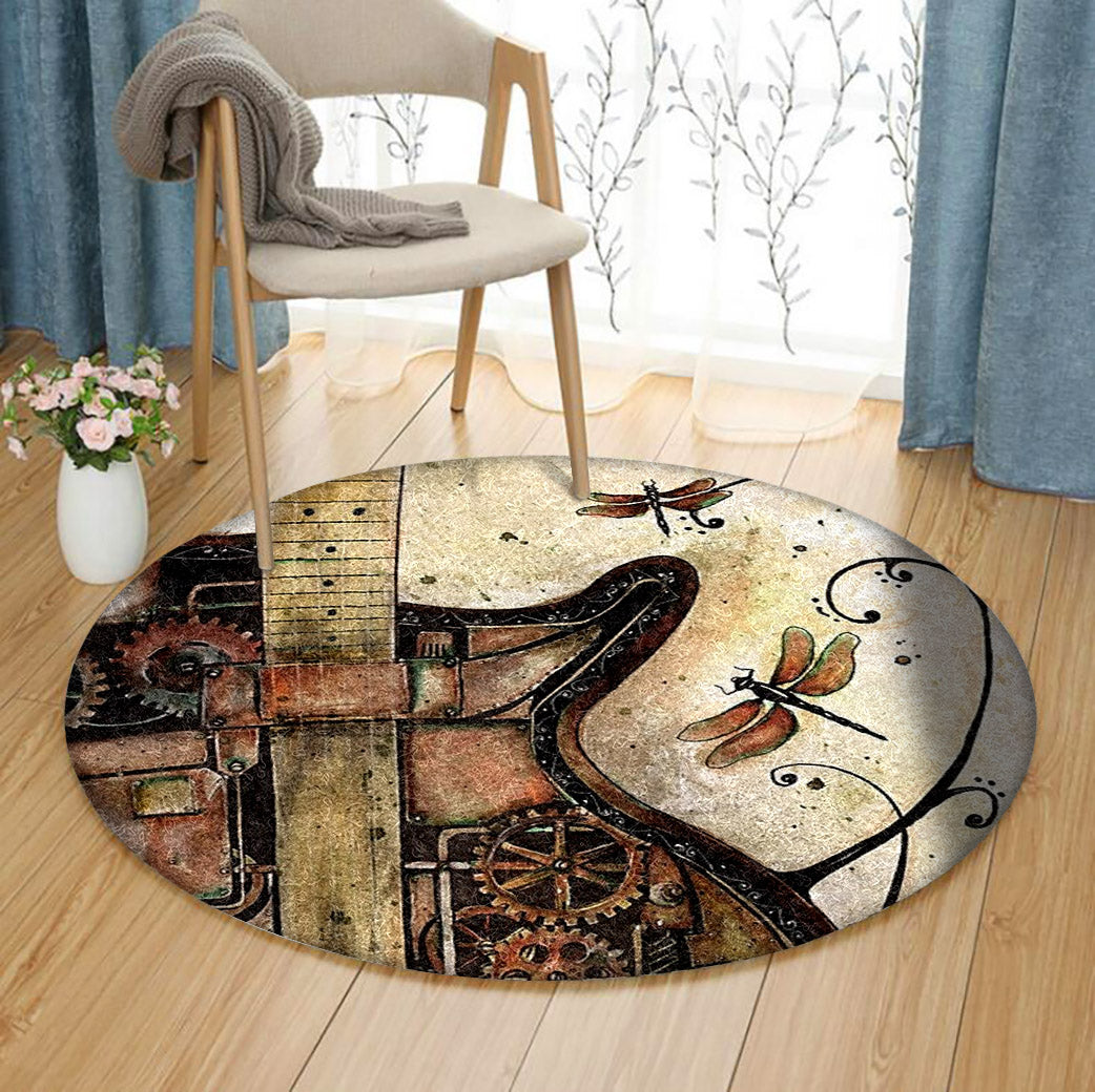 Guitar NT230810RR Round Area Rug