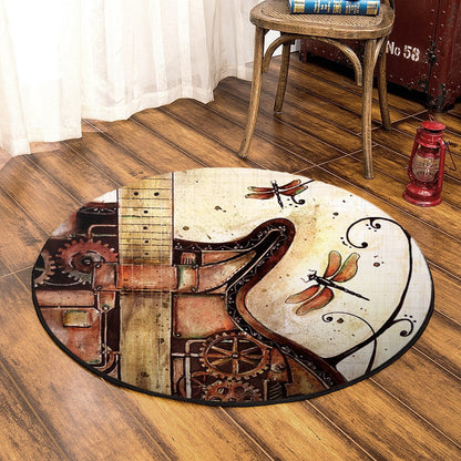 Guitar NT230810RR Round Area Rug