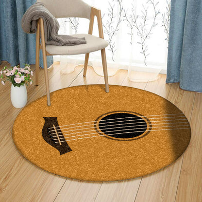 Guitar TN080817 Round Area Rug