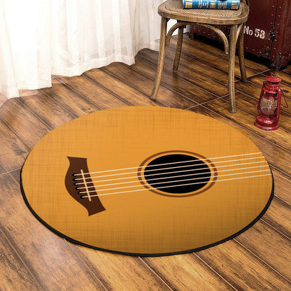 Guitar TN080817 Round Area Rug