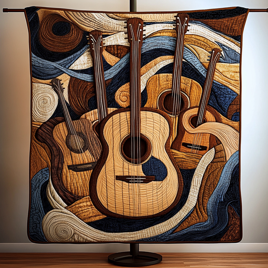 Guitar Flow Quilted Blanket NCU0VH579