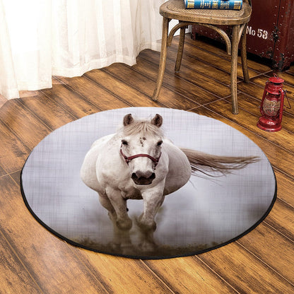 Horse CLA070827 Round Area Rug