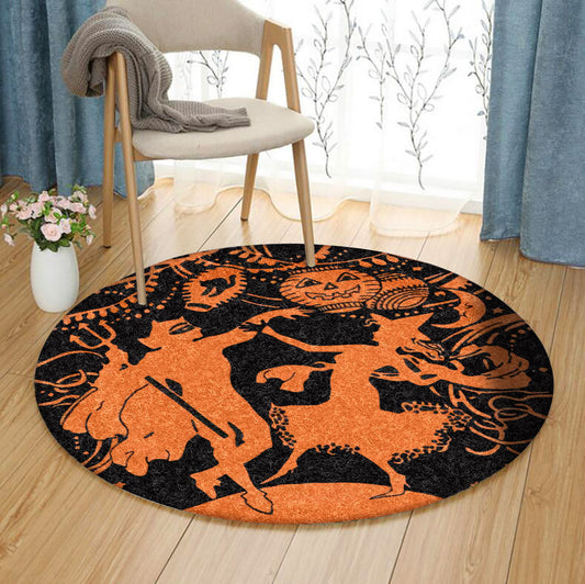 Halloween BL030918RR Round Area Rug