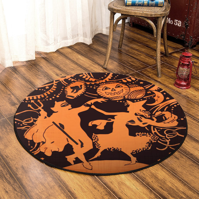 Halloween BL030918RR Round Area Rug