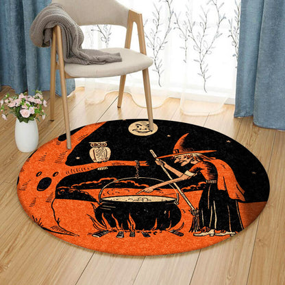 Halloween BL290824RR Round Area Rug