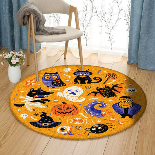 Halloween BT070810 Round Area Rug