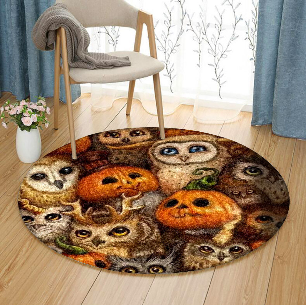 Halloween HN280823RR Round Area Rug